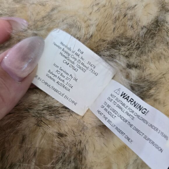 Little Toasties Plush Owl Hug Me Heating Pad Soft Fluffy weighted heated owl - Picture 3 of 11